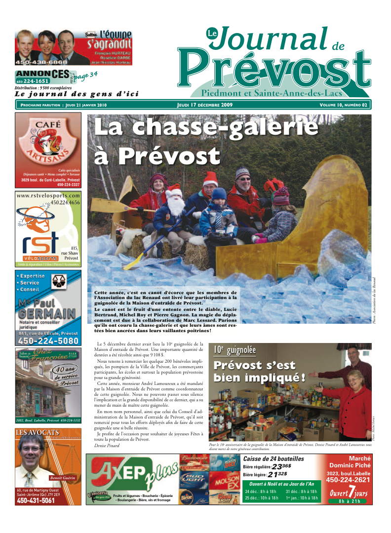 Journal du mois